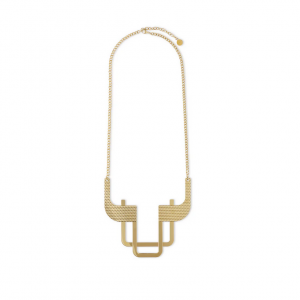 Alessi Trama Collana in acciaio con rivestimento in PVD Design Elena Salmistraro