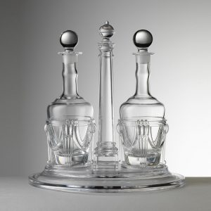 Mario Luca Giusti Susy menage oliera due bottiglie acrilico trasparente