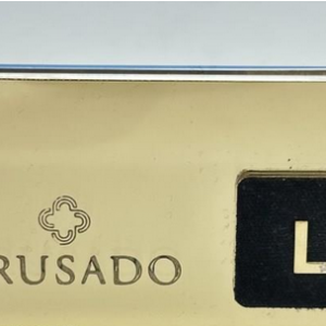 Crusado Ciondolo Blister Lettera L Oro Giallo 18kt E Diamante con astuccio