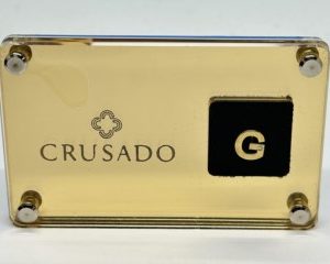 Crusado Ciondolo Blister Lettera G Oro Giallo 18kt E Diamante con astuccio