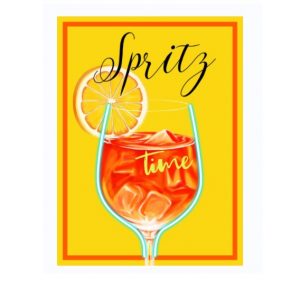 Palais Royal Quadro Led Spritz time 60x80 cm Pannello MDF con Neon Light pop art