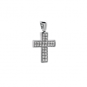 Giorgio Visconti Croce in oro bianco con diamanti CB30818 ciondolo