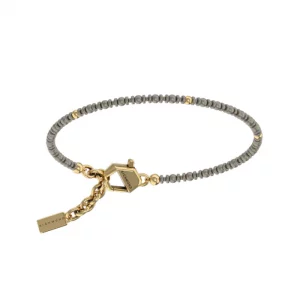 John Richmond Bracciale Uomo Titanio , oro 9 kt e Brillante Richmond
