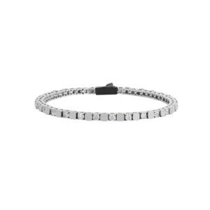 John Richmond Bracciale Uomo Tennis Titanio e brillante Richmond white ct. 2.90