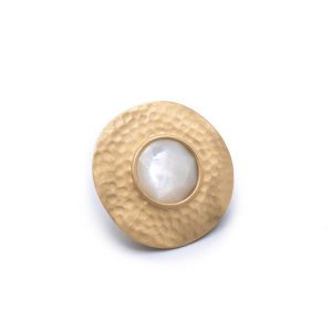 AQUAFORTE Spilla Nuova Retrò - Madreperla Tonda H4187005