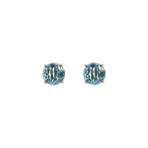 Bronzallure Orecchini a Bottone con Prisma Gem Taglio Mosaico turchese WSBZ02311