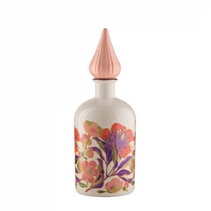 L'Oca Nera Petali di luce - bottiglia decorativa con tappo, 1.00 L 28h rosa