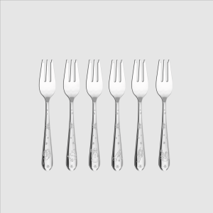 Villeroy & Boch Toy's Delight set 6 Forchette da dolce  acciaio inox natale