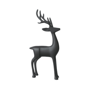 Villeroy & Boch Christmas Chic Statuetta Natale cervo nero 36cm