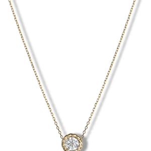 Clara Cloe Collana Everwhite in argento 925 placcato oro 18 kt e zirconi bianchi