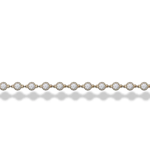 Clara Cloe Bracciale Everwhite argento 925 placcato oro 18 kt e zirconi bianchi