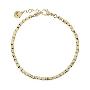 AQUAFORTE Bracciale Mignon con dadini lucidi infilati su catena H4182866